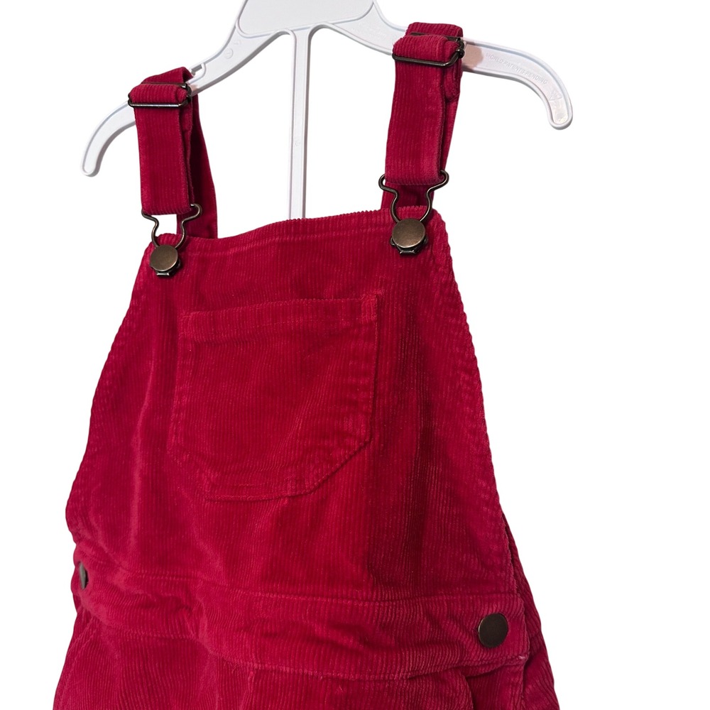 Hanna Andersson Red Corduroy Jumper Dress Kids Size 5 110cm Overall